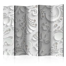 Artgeist Paraván - Flowers with Crystals [Room Dividers]