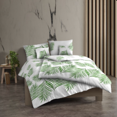 Bavlnené obliečky renforcé  TROPICAL biele